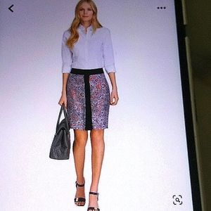 😍 💖HOST PICK Brooks Brothers Silk Pencil Skirt, C- PAISLEY PRINT, S-4